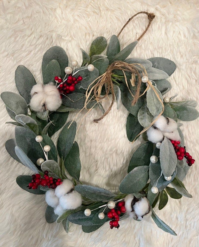 Vòng Hoa Tầm Gửi Kèm Quả Berries 18cm Uncle Bills Xmas XB2871