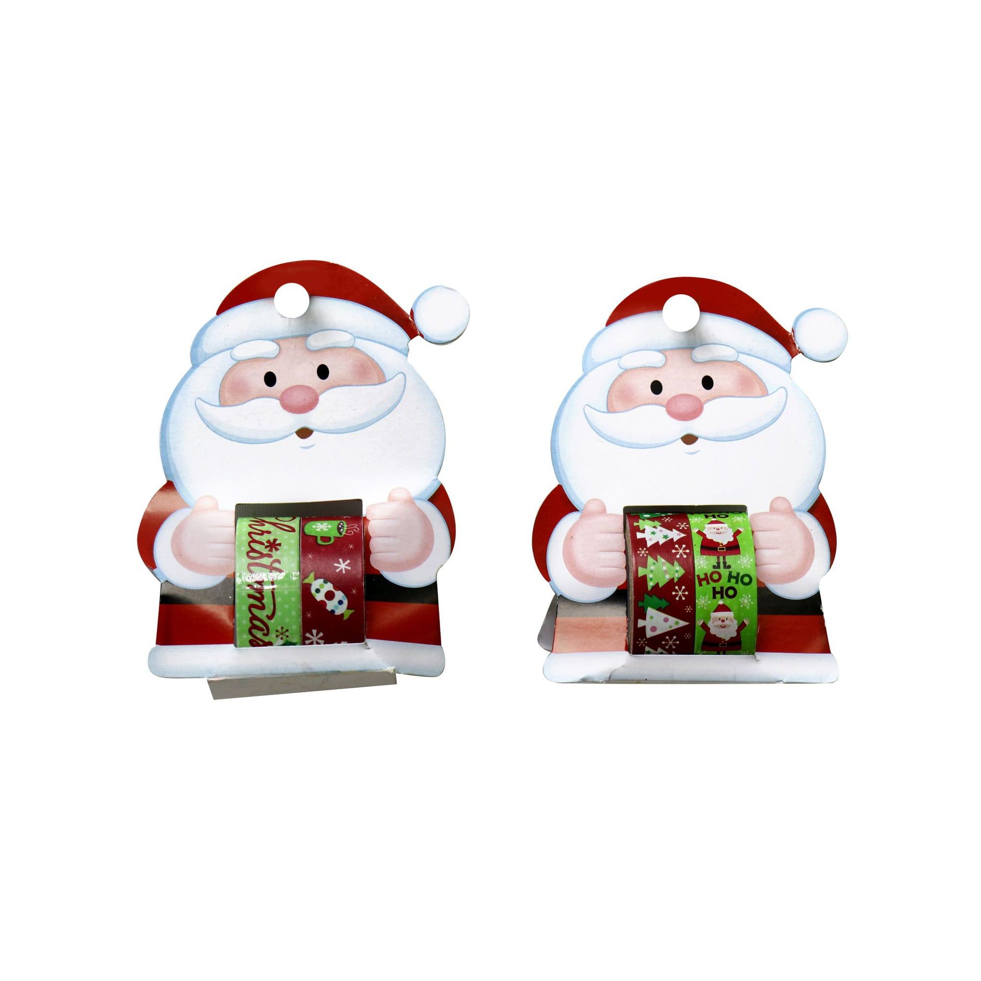 PRINTED TAPE SANTA HOLDER 3m 2pc 2asst Uncle Bills XB3182