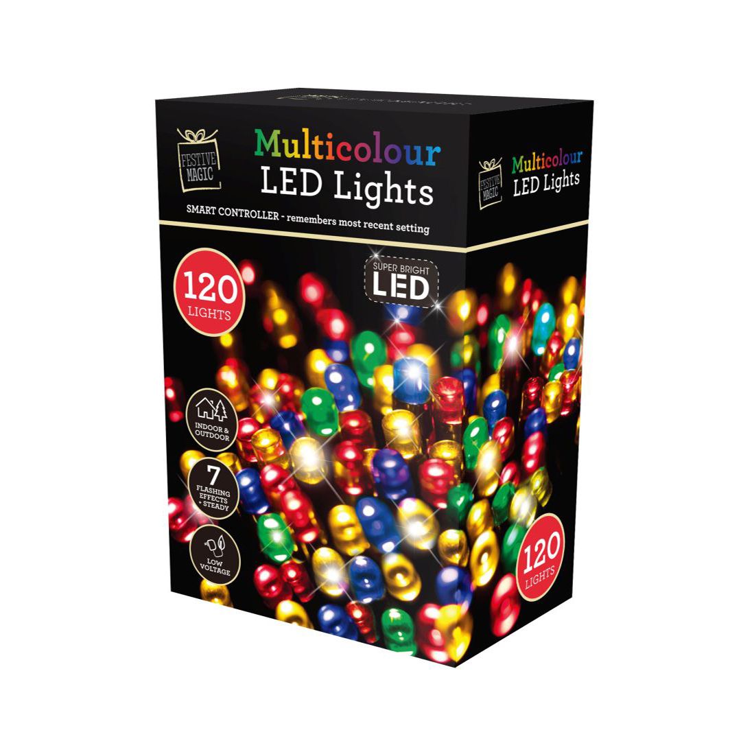 LEDS FLASHING MULTI 120pc Uncle Bills XB3435