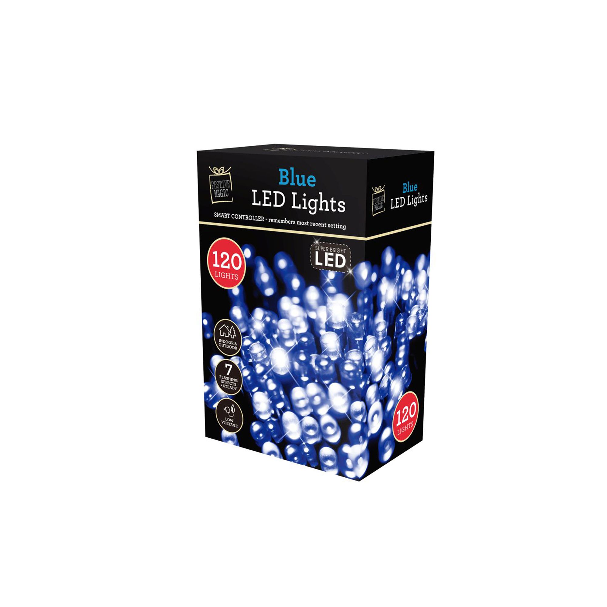 LEDS FLASHING BLUE 120pc Uncle Bills XB3438