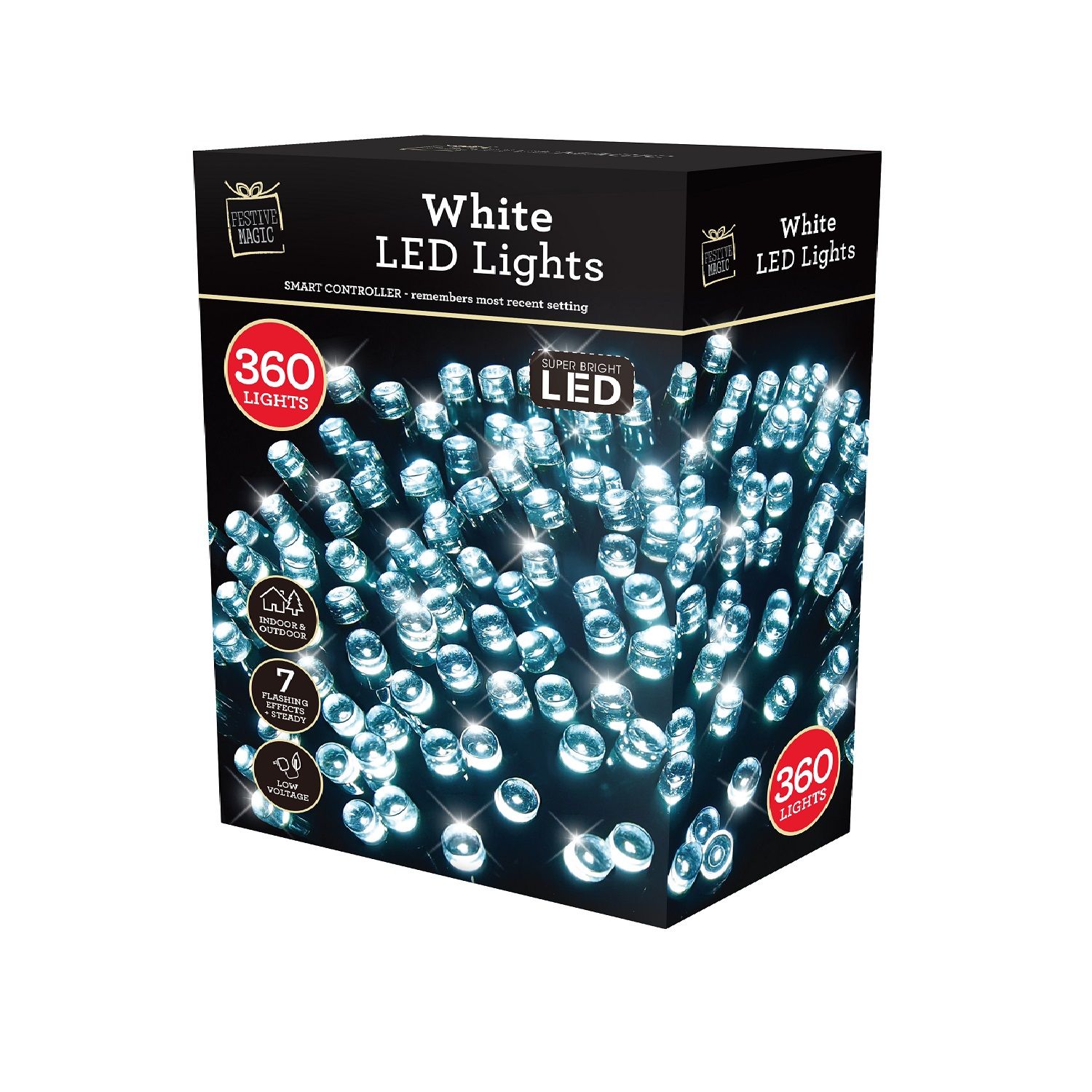 LEDS FLASHING COOL WHITE 360pc Uncle Bills XB3442