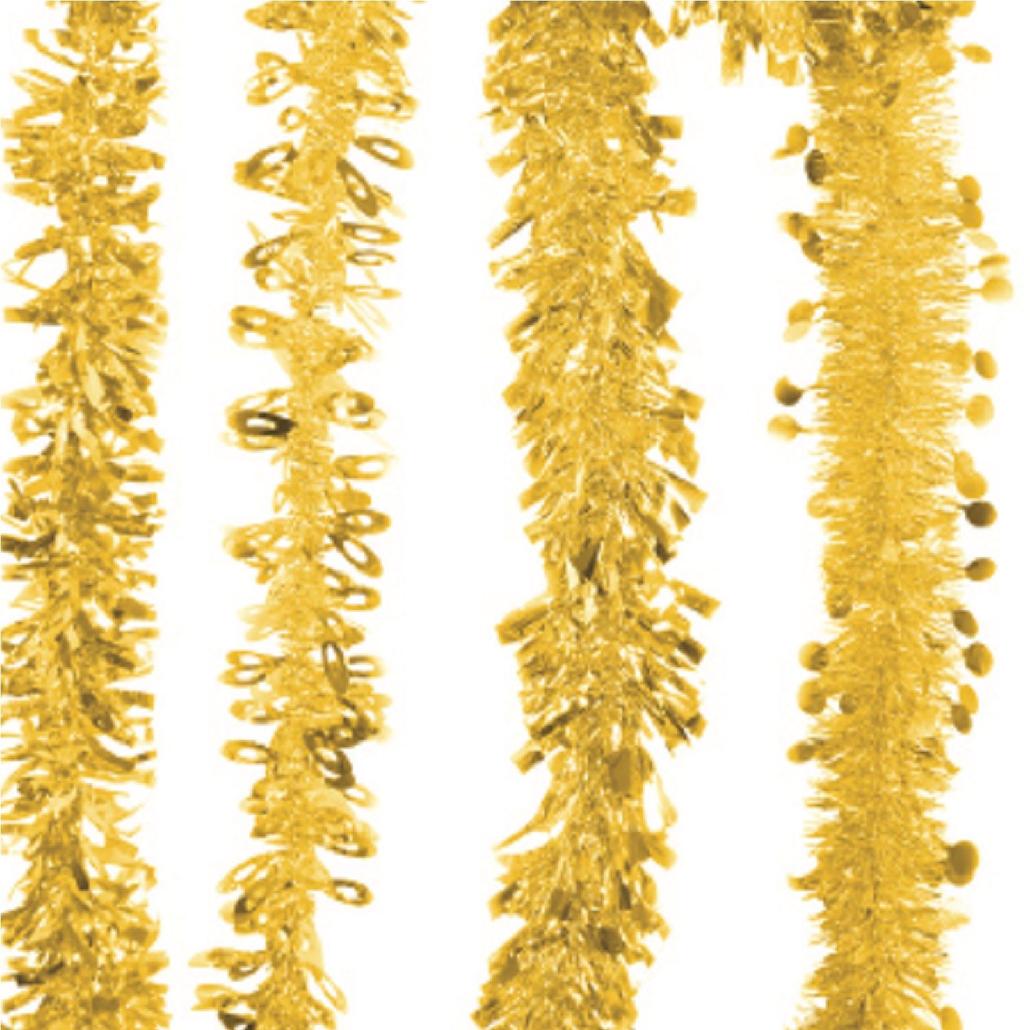 GOLD TINSEL MIX 2m 4asst Uncle Bills XB4092