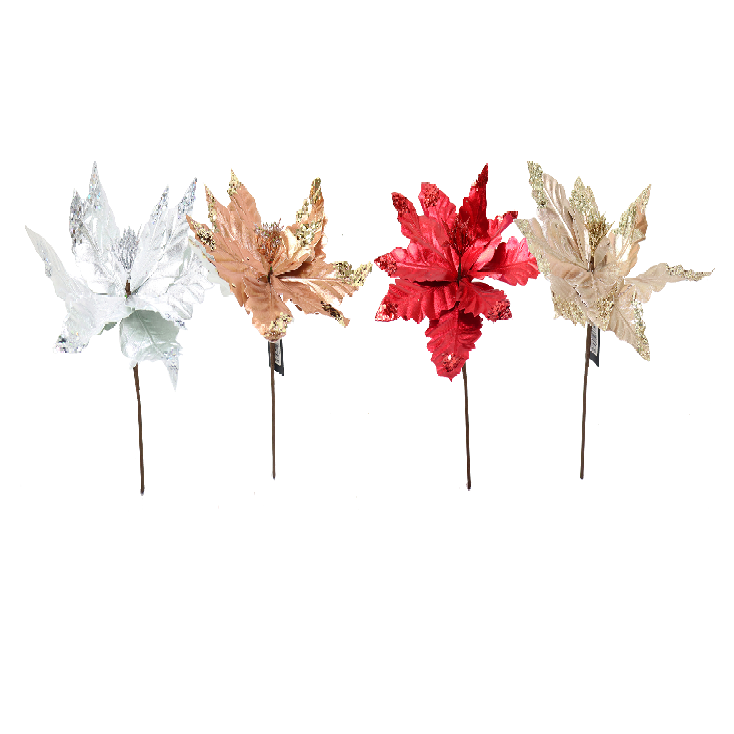 POINSETTIA DELUXE 28cm 4asst Uncle Bills XB4174