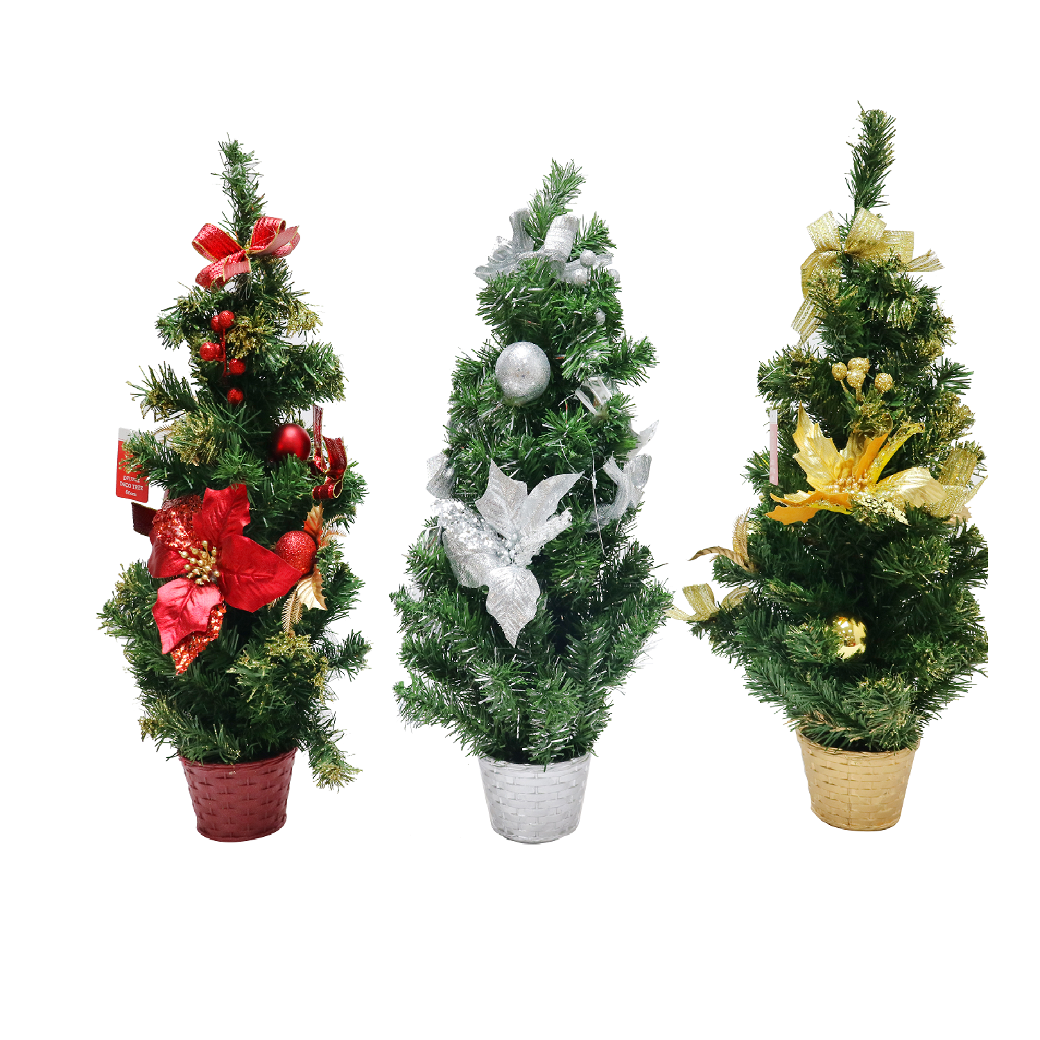 DELUXE DECO FLOOR TREE 60cm 3asst Uncle Bills XB4210