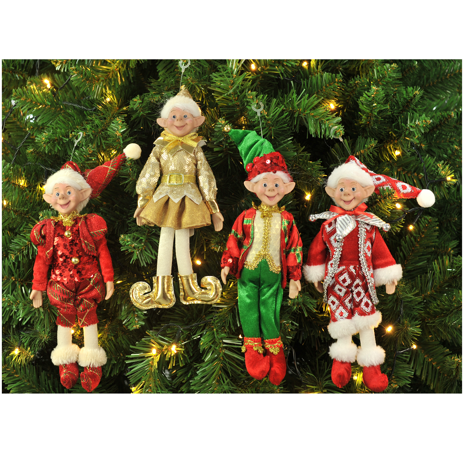 MISCHIEVOUS ELF DOLL 25cm 4asst Uncle Bills XB4316