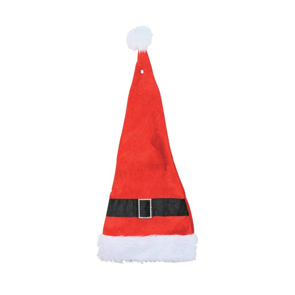 SANTA HAT W/DIAMANTE BUCKLE BENDABLE Uncle Bills XB4358