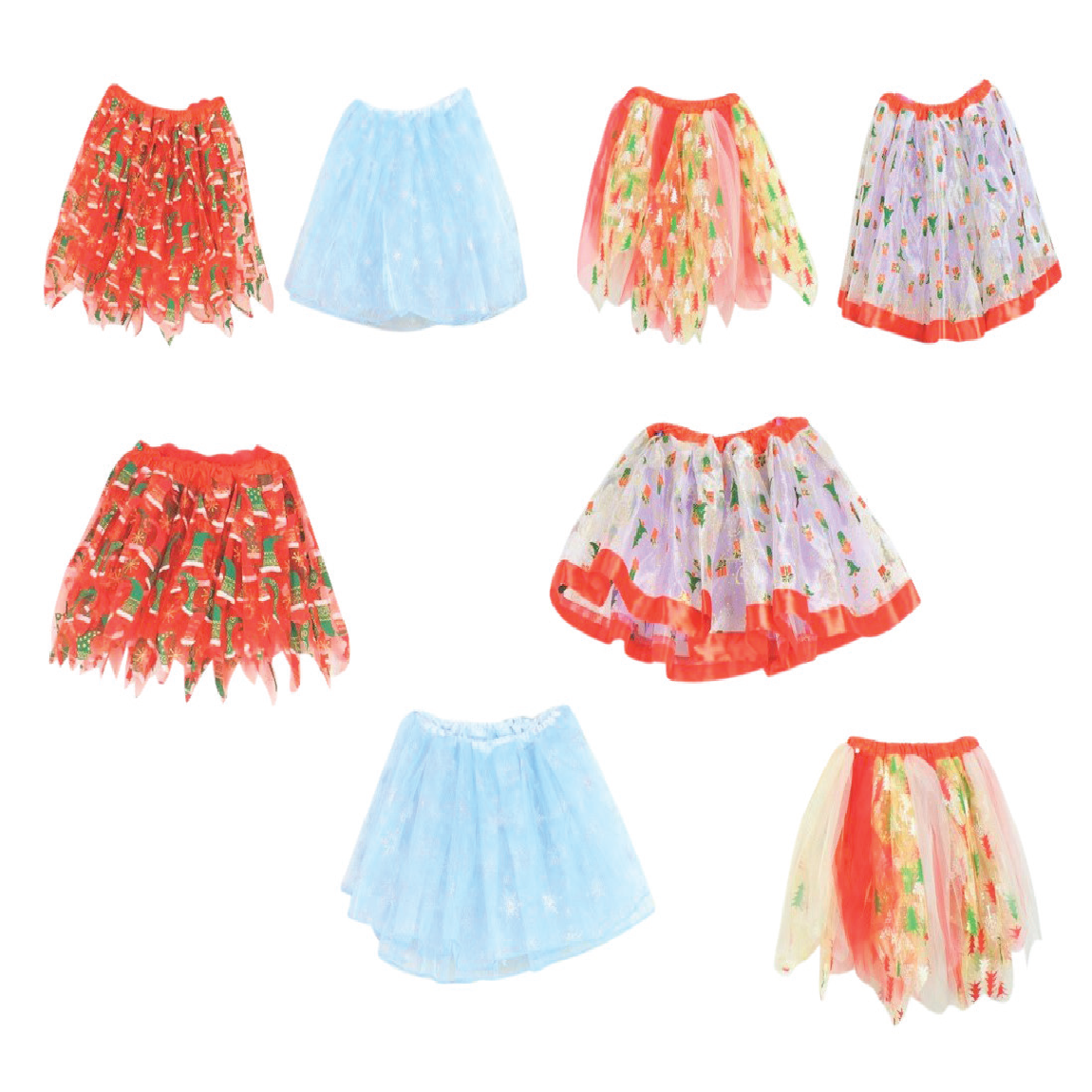 ORGANZA TUTU PRINTED 4 ASST 2 SIZES Uncle Bills XB4372