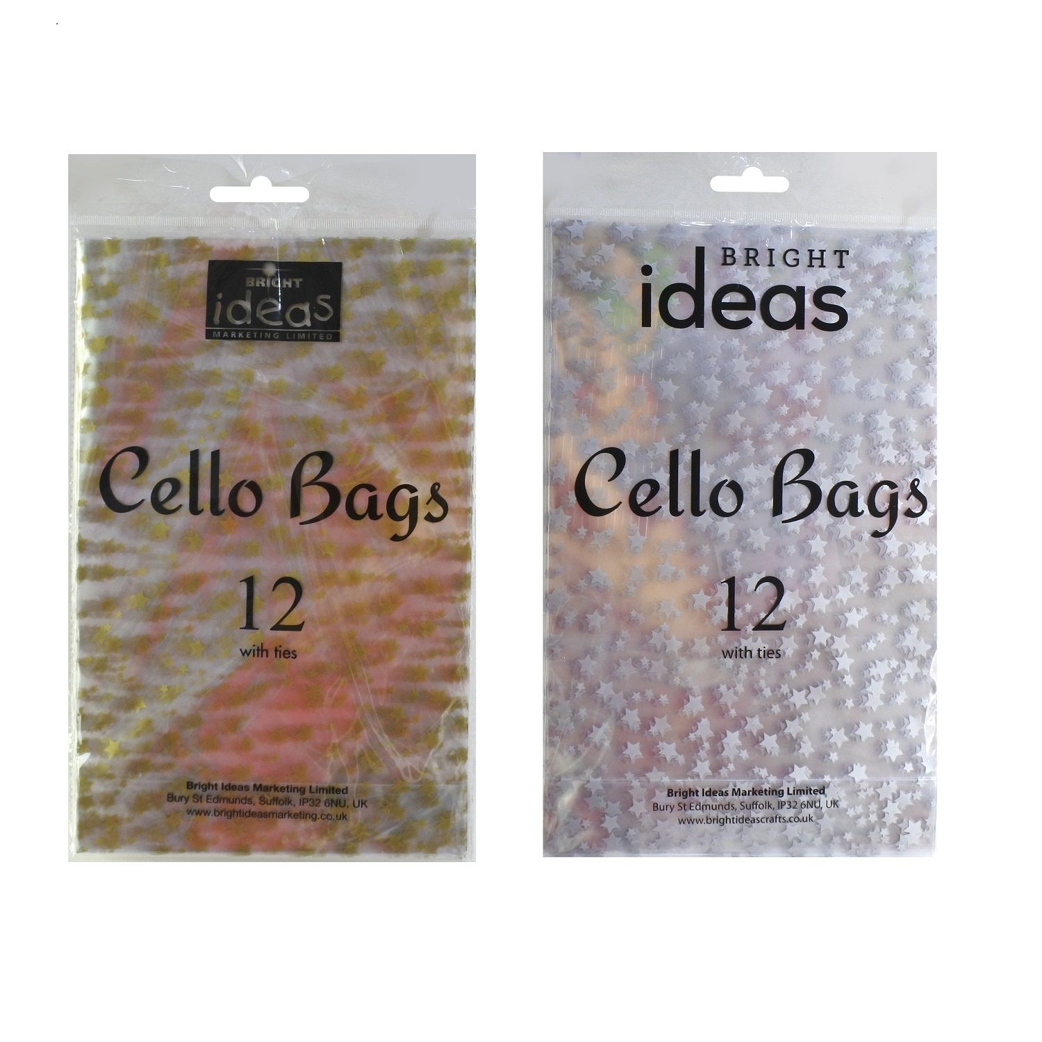 CELLO STAR BAG W/TIES 12pc Uncle Bills XB4629