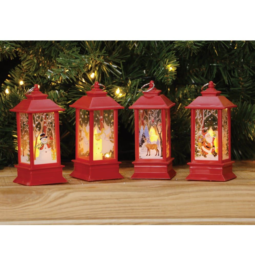 LED MINI LANTERN VOTIVE CANDLE 4asst Uncle Bills XB4837