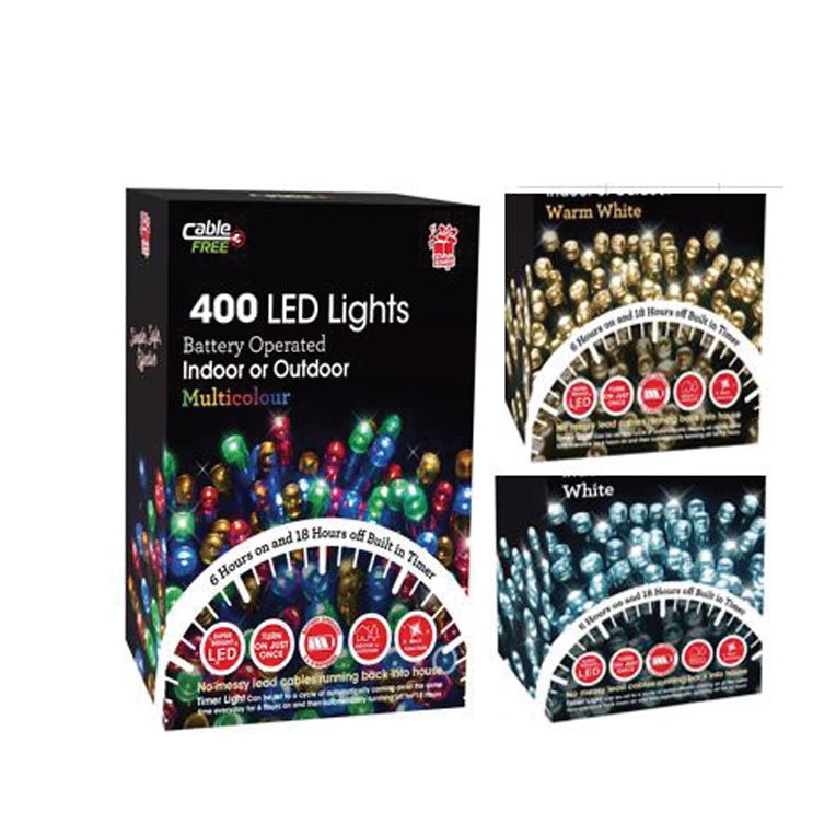 LED LIGHTS 400 TIMER B/OP 3asst Uncle Bills XB4869