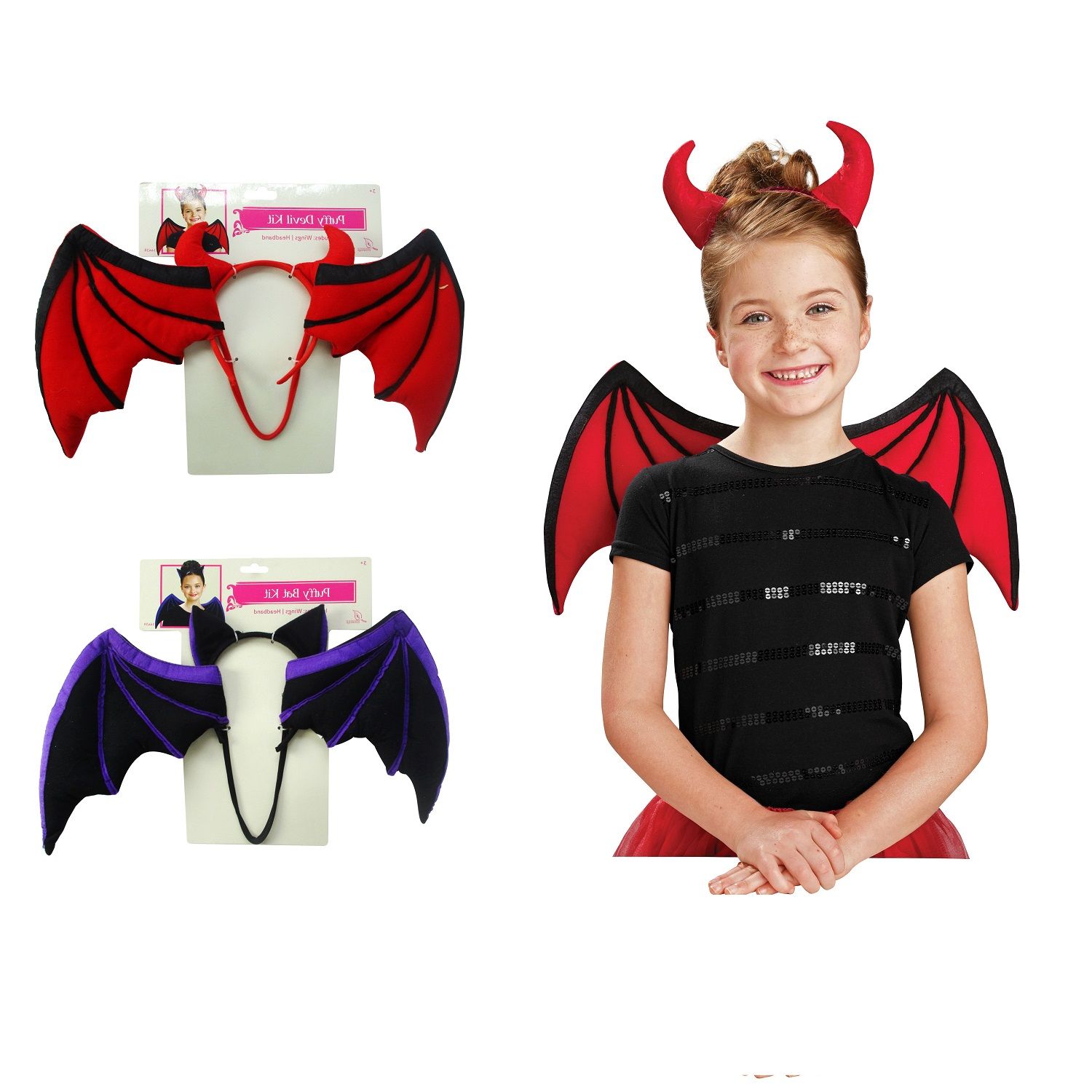 Bộ cánh dơi và sừng yêu quái Halloween Uncle Bills XH2384