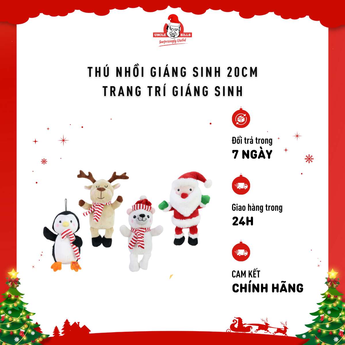 Thú Nhồi Bông Cao 20Cm Uncle Bills XM3951