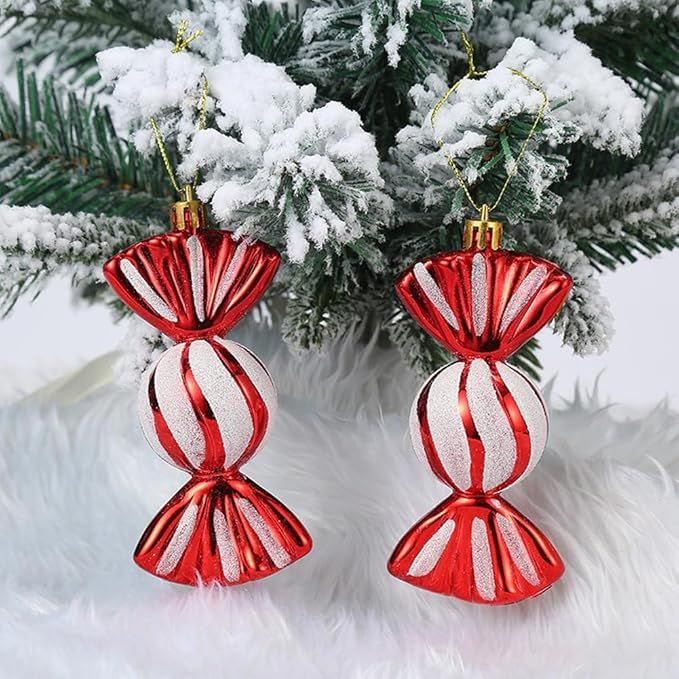 Bộ 2 Kẹo Ngọt Treo Trang Trí Giáng Sinh Cây Thông Màu Xanh/Hồng/Đỏ Uncle Bills Xmas XM4198