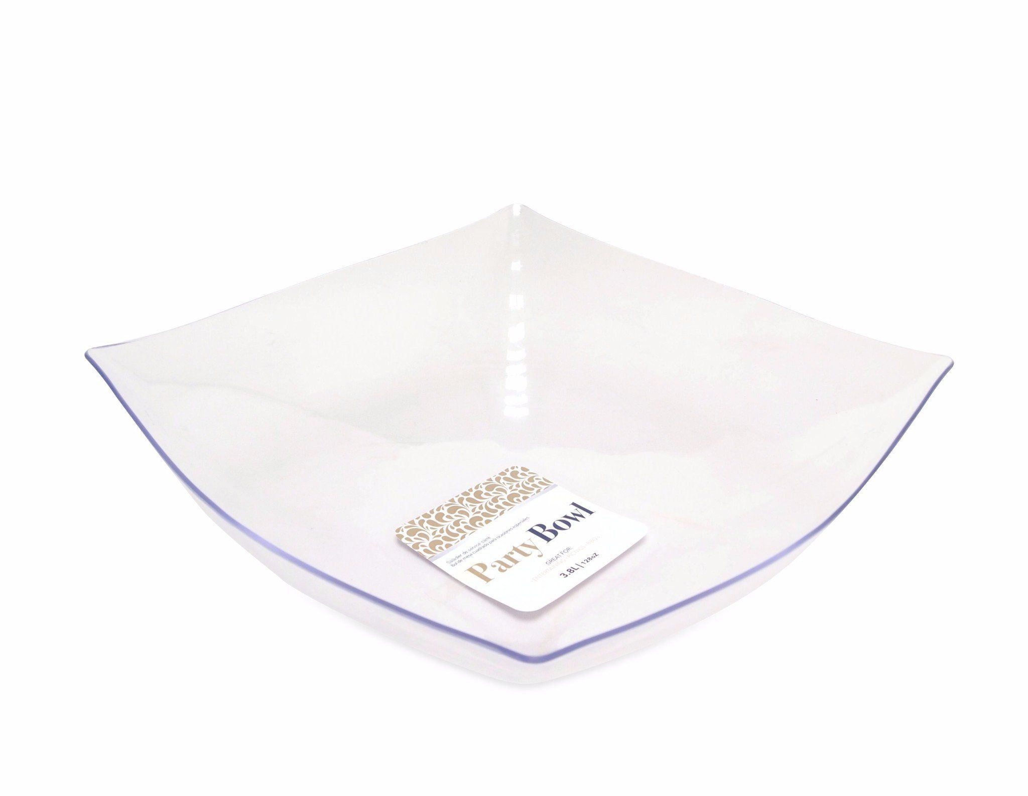 Tô trong suốt hình vuông 128OZ