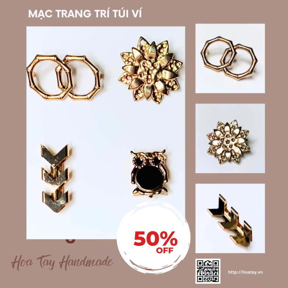 Mạc trang trí túi xách - Phụ Kiện gắn túi ví - BA113