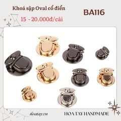 Khóa Sập Oval Cổ Điển – Sự Lựa Chọn Đơn Giản Và Tiện Dụng Cho Mọi Loại Túi Xách - BA116