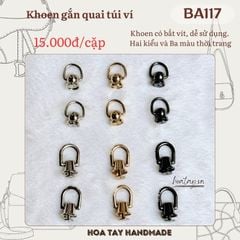 Khoen Gắn Quai Túi Ví – Dạng Chuông & Trụ BA117