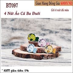 Nút Gỗ Cá Ba Đuôi BT097