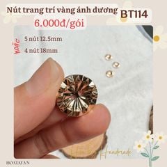 Nút Áo Vàng Ánh Dương Cổ Điển - Họa Tiết Mặt Trời Gân Xoắn Tỏa Sáng BT114