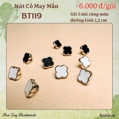 Nút Áo Cỏ May Mắn BT119 – Điểm Nhấn Tinh Tế Cho Mọi Sản Phẩm Thủ Công