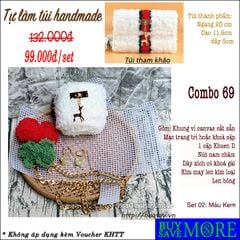 Combo 69 - Tự làm túi xách handmade - Bộ nguyên liệu đầy đủ tự làm