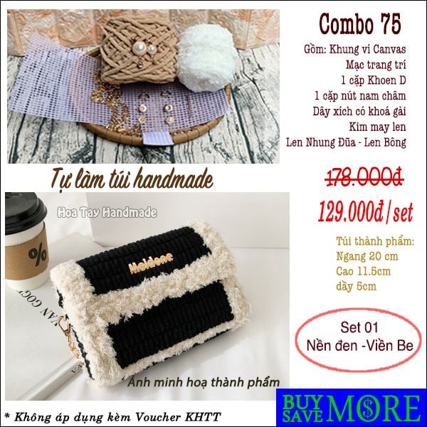 Hàng Có Sẵn, Có hướng dẫn - Tự làm túi đan len handmade, Bộ nguyên liệ – Hoa Tay Handmade Hàng Có Sẵn, Có Hướng Dẫn - Tự Làm Túi Đan Len Handmade, Bộ Nguyên Liệ – Hoa Tay Handmade