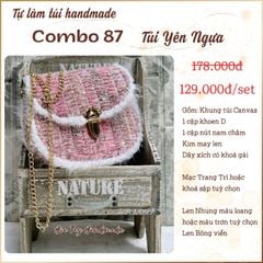 Combo 87 - Tự làm túi đan len handmade túi yên ngựa
