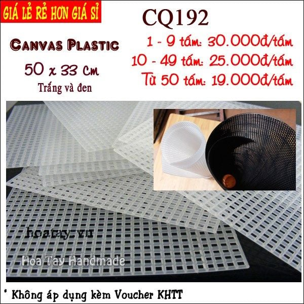 Canvas Plastic - - Khung nhựa lỗ làm túi xách CQ192