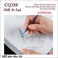 Giấy In Lụa - Giấy in mẫu thêu chuyên dụng CQ288