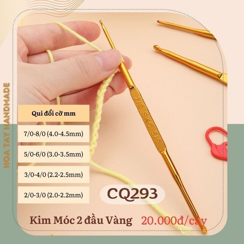 Kim Móc 2 Đầu Vàng CQ293 – Tiện Lợi, Đẹp Mắt, Đa Dạng Kích Cỡ