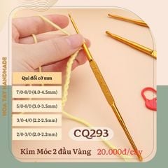 Kim Móc 2 Đầu Vàng CQ293 – Tiện Lợi, Đẹp Mắt, Đa Dạng Kích Cỡ