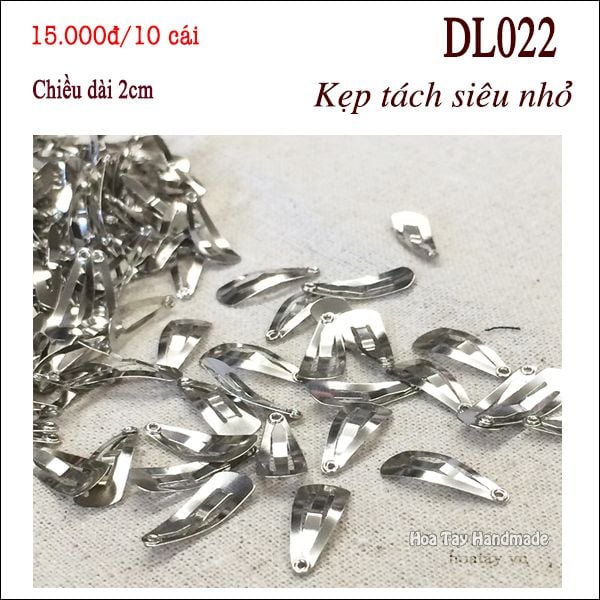 Kẹp tách nhí 2cm cho búp bê, thú bông nhỏ - Kẹp tóc siêu nhỏ. DL022