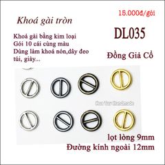 Khoá gài tròn - Phụ kiện siêu nhỏ làm trang phục búp bê, thú bông nhí DL035