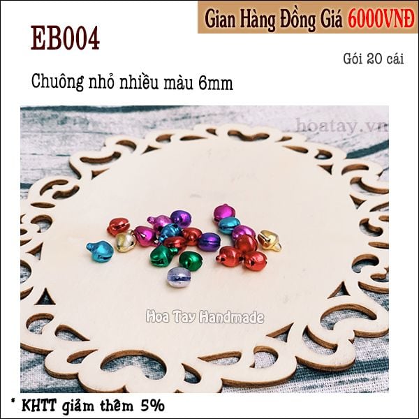 Chuông Nhỏ Trang Trí EB004 – Rộn Ràng Sắc Màu Cho Tác Phẩm Handmade.