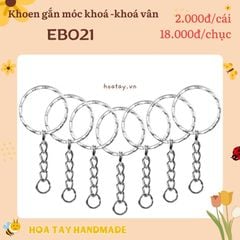 Khoen móc khoá - khoá vân dùng gắn các sản phẩm thủ công EB021