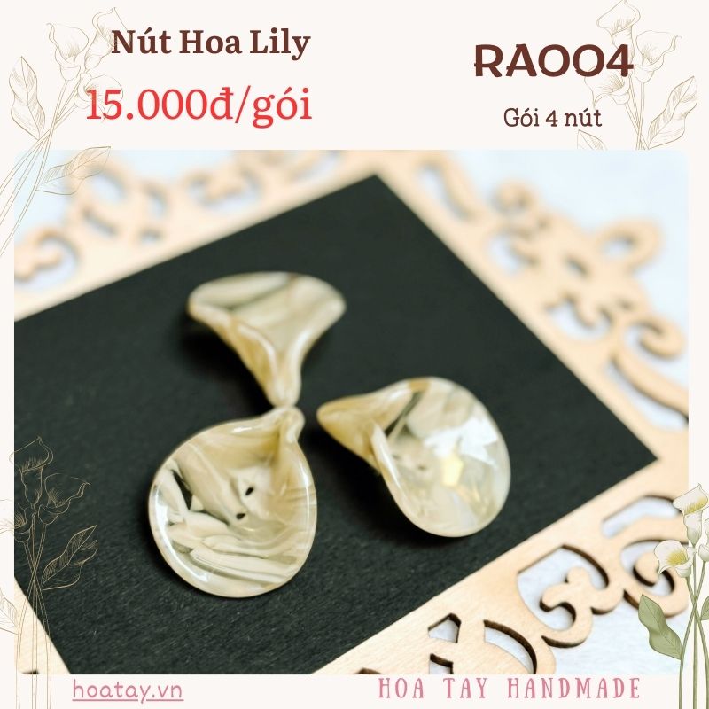 Nút Hoa Huệ Tây (Calla Lily) RA004