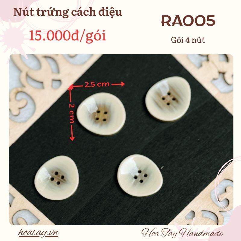 Nút trứng cách điệu RA005