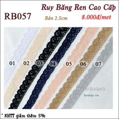 Ruy Băng Ren Vintage cao cấp bản 2.5cm RB057