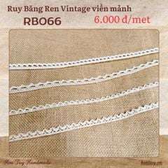 Ruy Băng Ren Vintage Viền Mảnh RB066 - Sự Tinh Tế Dành Cho Đồ Handmade Miniature
