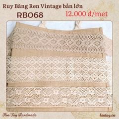 Ruy Băng Ren Vintage Bản Lớn RB068 – Điểm Nhấn Sang Trọng và Đẳng Cấp
