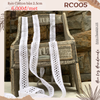 RC005-Ruy Băng Cotton Màu Trắng 2.5cm: Sự Lựa Chọn Hoàn Hảo Cho Trang Trí Thủ Công.