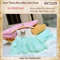 Ren Thun Hoa Bản 17cm RC029 – Chất Liệu Đa Năng Cho Handmade & May Mặc