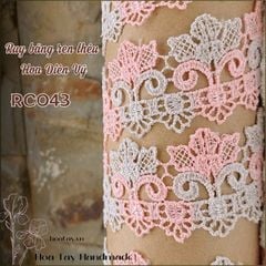 Ruy Băng Ren Thêu Hoa Diên Vỹ RC043