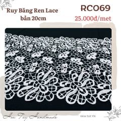 Ruy Băng Ren Lace cao cấp bản 20cm.  RC069