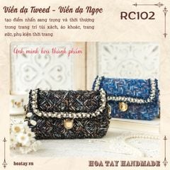 Viền Dạ Tweed Có Hạt Ngọc – Sự Kết Hợp Tinh Tế Cho Phụ Kiện Thời Trang RC102