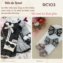 Viền Dạ Tweed RC103 - Phụ Kiện Trang Trí Sang Trọng Cho Túi Xách, Áo Khoác, Giày Dép, Mũ Nón, Khăn Choàng, Nội Thất