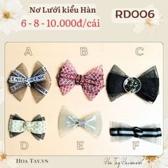 Nơ vải lưới thủ công Style Hàn 6 mẫu RD006