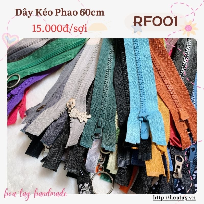 Dây Kéo Phao 60cm Nhiều màu - RF001