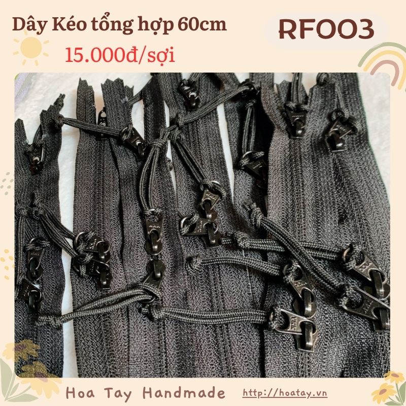 RF003- Dây Kéo, Zippers Tổng Hợp: Lựa Chọn Hoàn Hảo Cho Các Sản Phẩm May Mặc Và Thủ Công, Với Nhiều Loại Khác Nhau Như Dây Kéo Giọt Lệ, Dây Kéo Kim Loại, Và Dây Kéo Nhựa, Đáp Ứng Mọi Nhu Cầu Thiết Kế Và Sáng Tạo Của Bạn