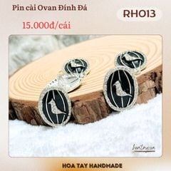 Pin Cài Ovan Đính Hạt RH013 –  Tinh Tế & Sang Trọng